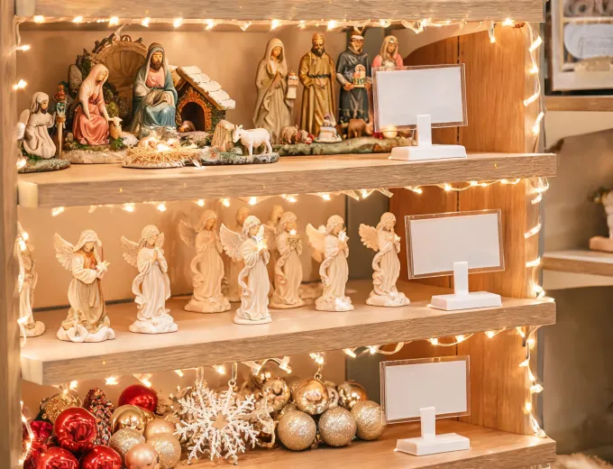 Christmas collectible display